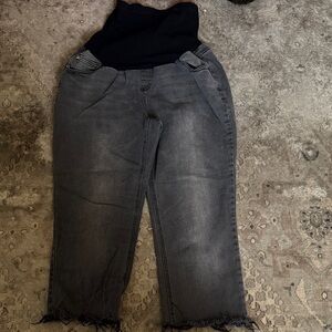 Motherhood Charcoal Ankle Jeans